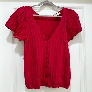 Sézane Gilet Justine Size Small Fushcia